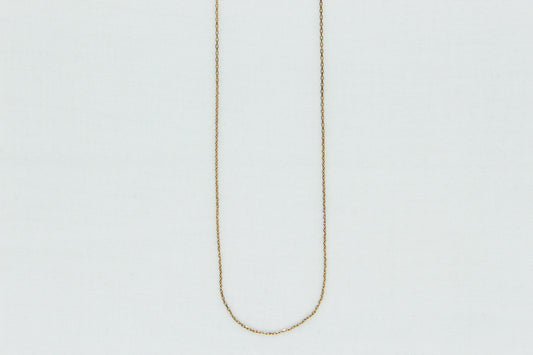 Dainty Cable Link Chain in 10K (0.9mm x 0.9mm)