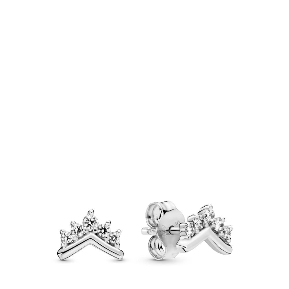 Tiara Wishbone Stud Earring