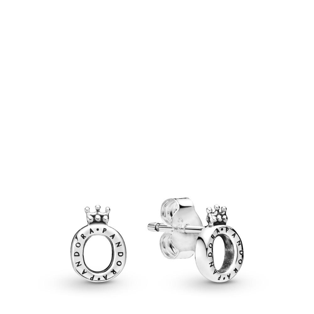 Polished Crown O Stud Earrings