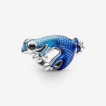 Metallic Blue Gecko Charm