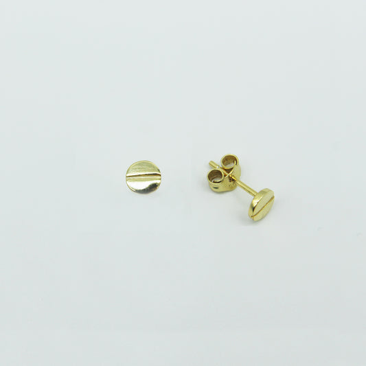 Circle Love Studs in Gold Plated