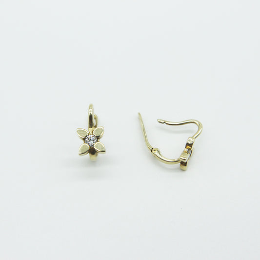 Four Petals Earring in 10K Gold
