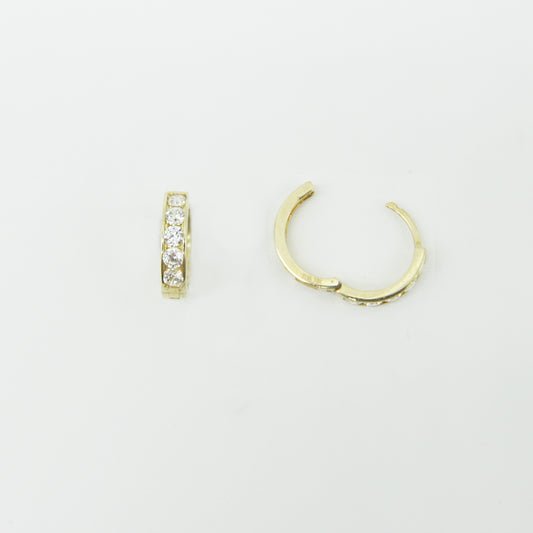 Sparkling Hoops in 10K Gold