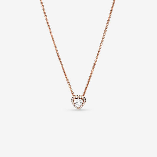 Sparkling Heart Collier Necklace