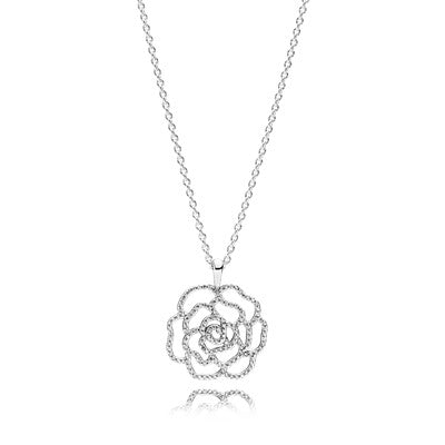 Shimmering Rose Pendant