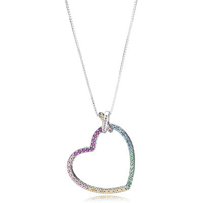 Multi-colour Heart Necklace