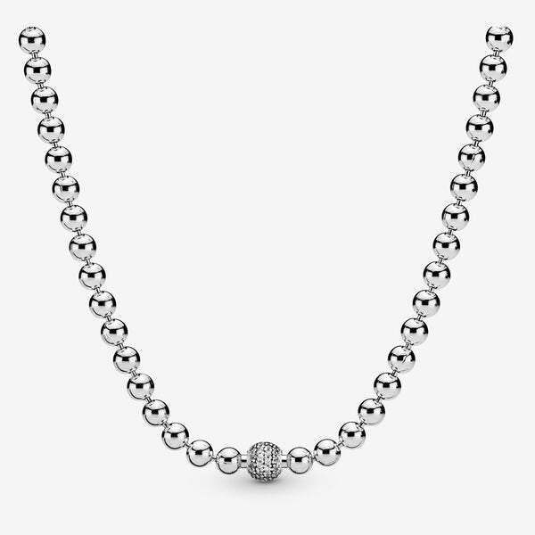 Beads & Pavé Necklace