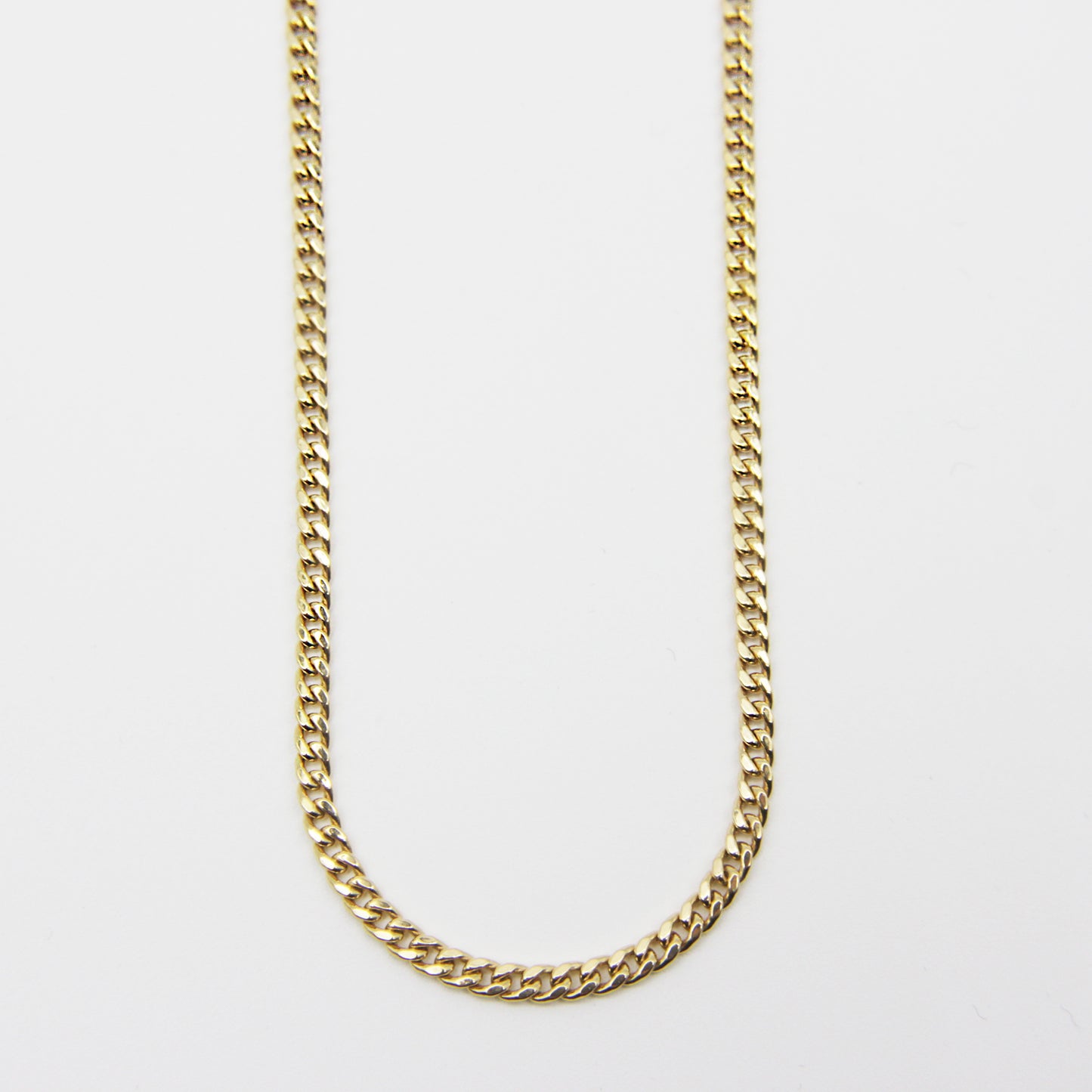 Micro Cuban Link Chain in 10K Gold