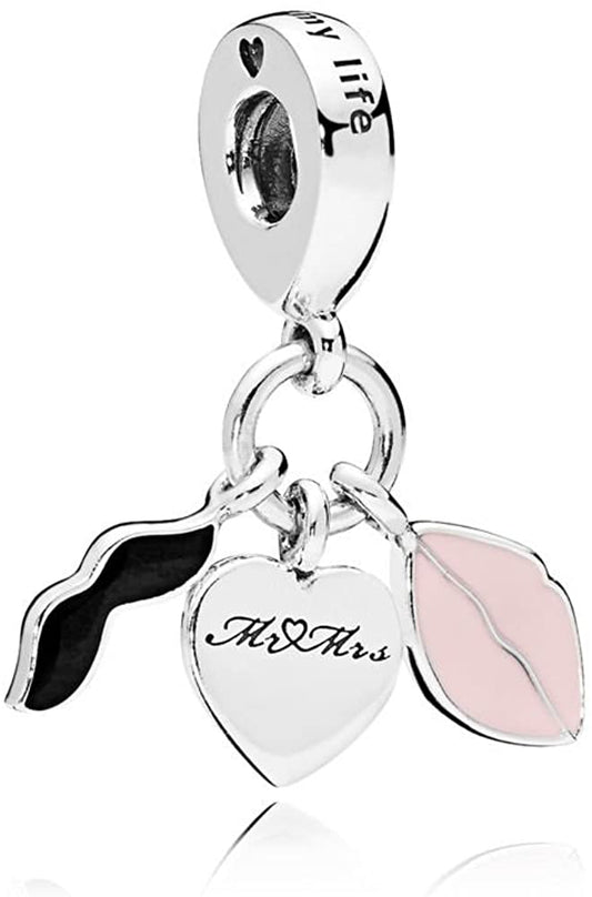 Love Couple Mr & Mrs Dangle Charm