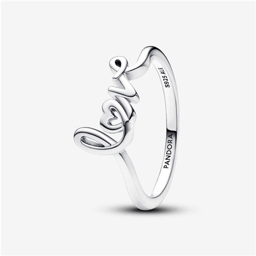 Pandora Handwritten Love Ring