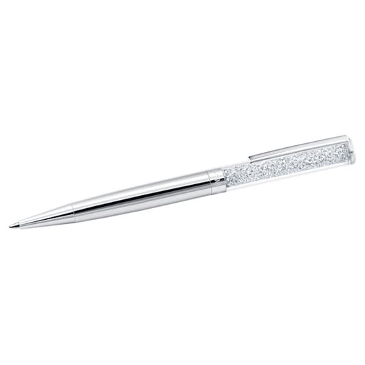 Swarovski Crystalline ballpoint pen, Silver tone, Chrome plated