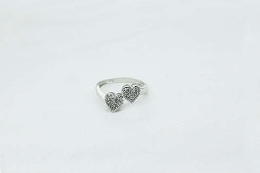 Bonding Hearts Ring in 10K