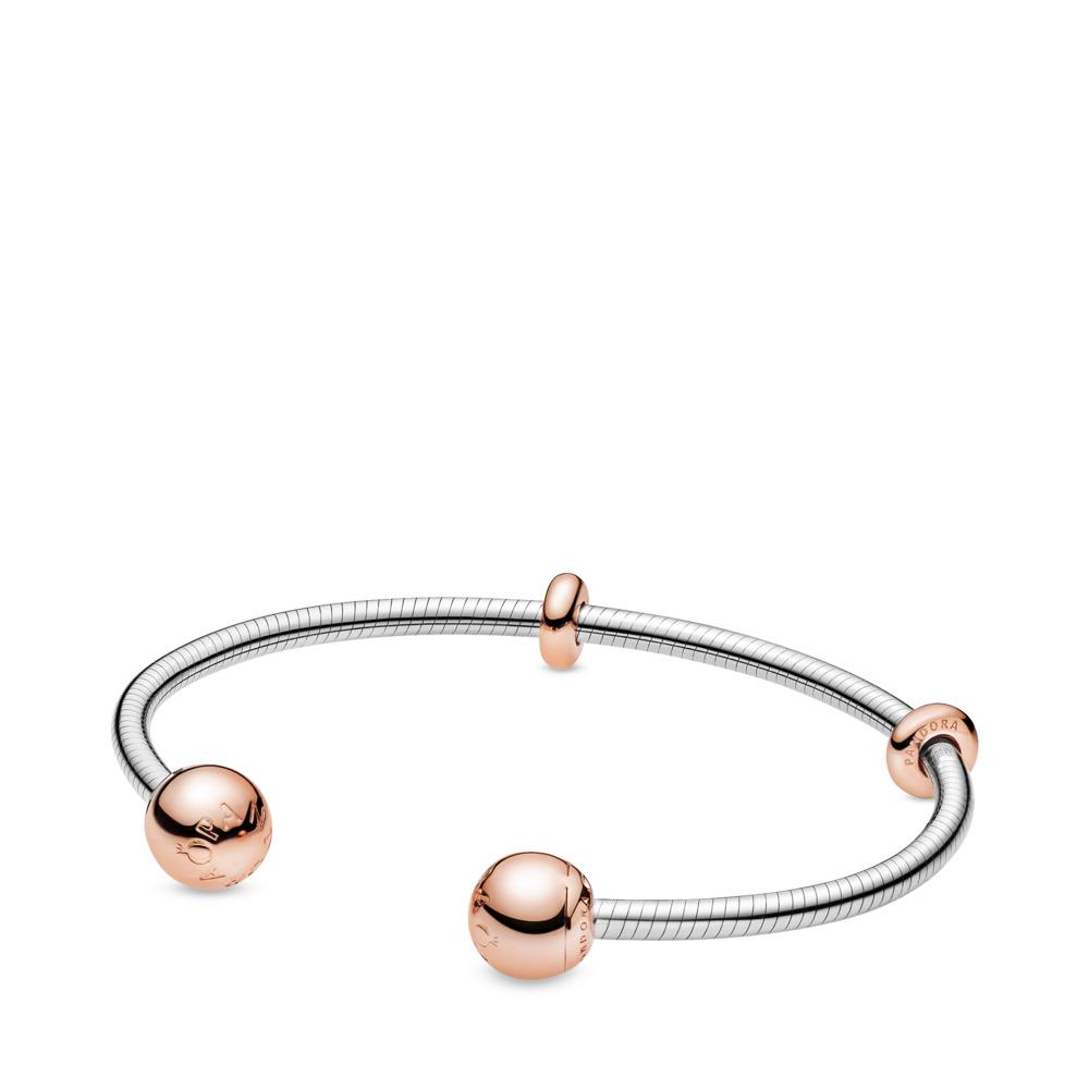 Pandora Moments Snake Chain Style Open Bangle