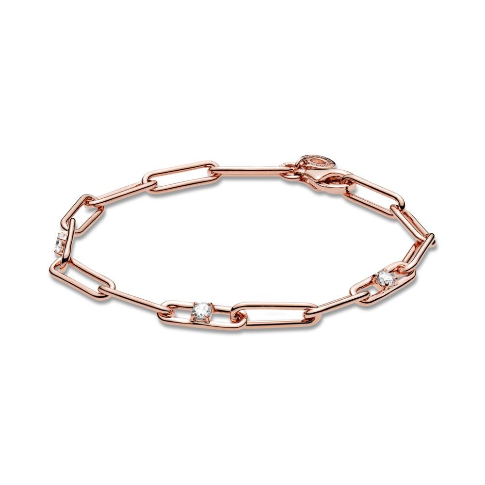 Link Chain & Stones Bracelet