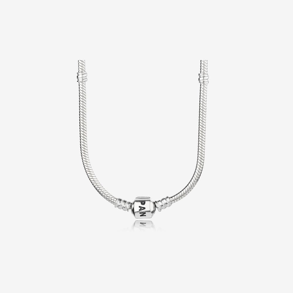 Pandora Signature Barrel Clasp Snake Chain Necklace