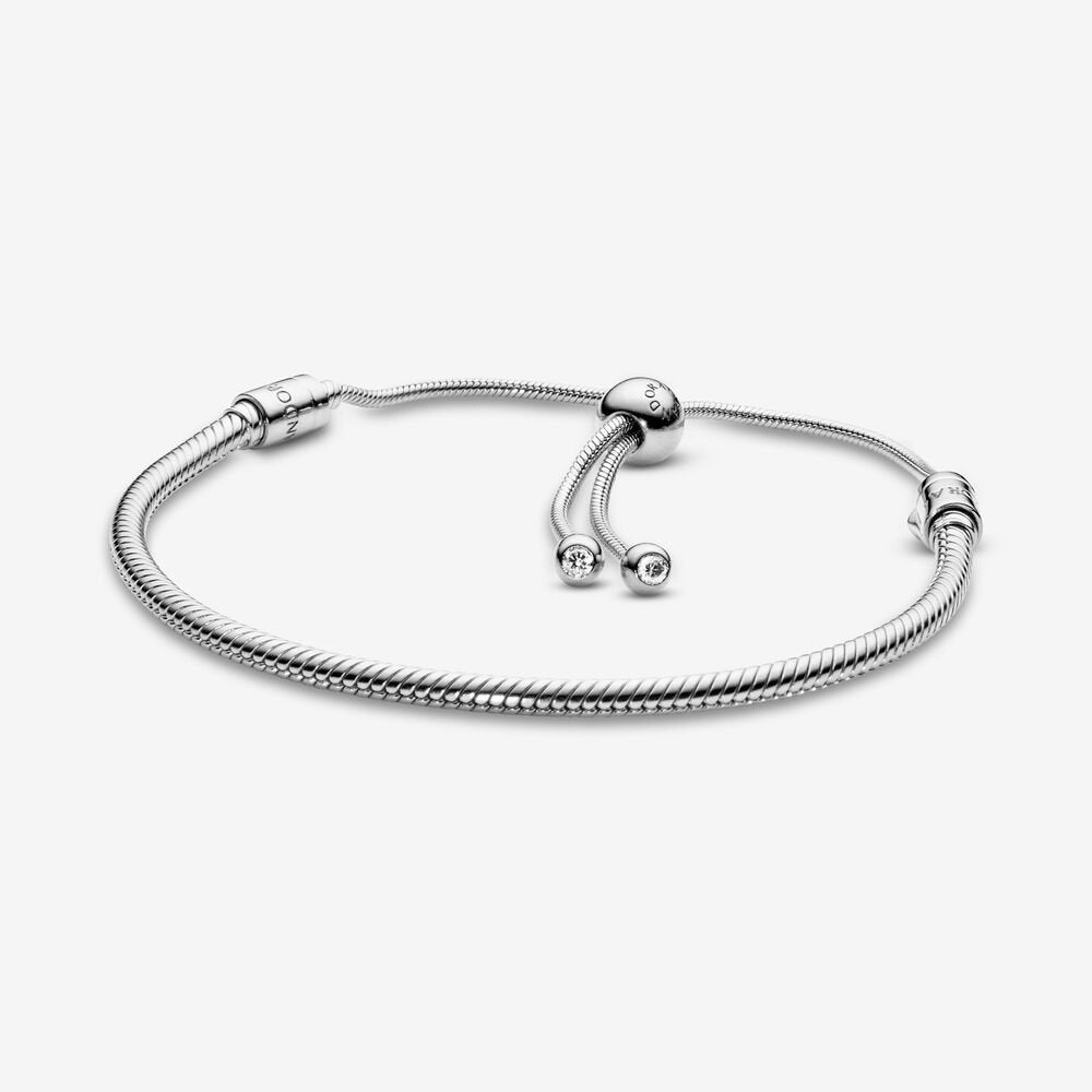 Pandora Silver Moments Snake Chain Slider Bracelet