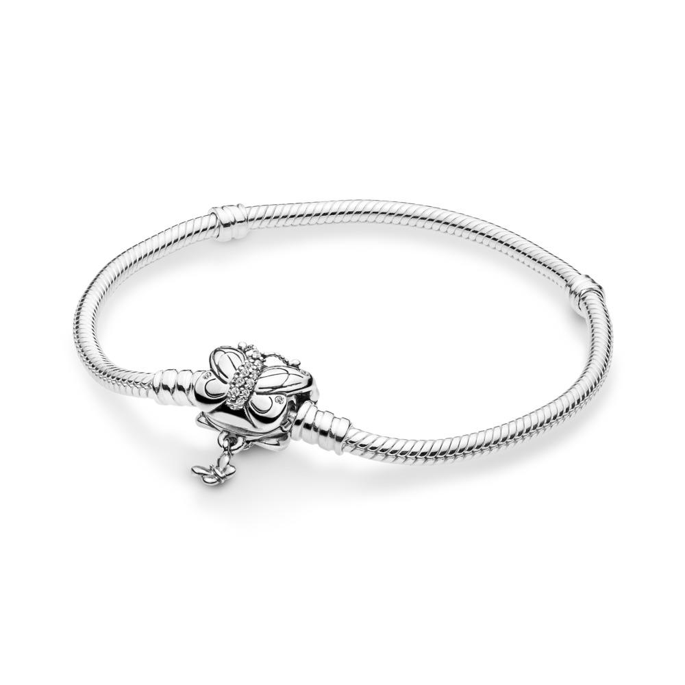 Pandora Moments Butterfly Clasp Snake Chain Bracelets