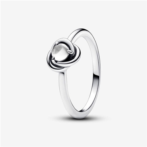 Pandora April Clear Eternity Circle Ring