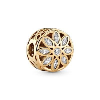 Gold Opulent Flower Charm