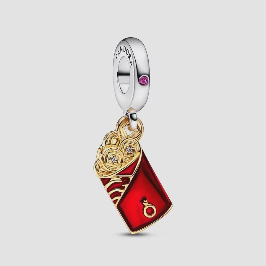 Two-tone Red Envelope Dangle Charm – Guo Jewellery