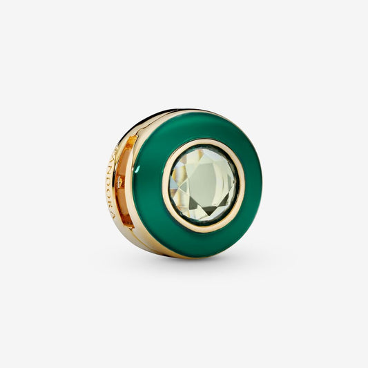 Reflexions Green Circle Clip Charm