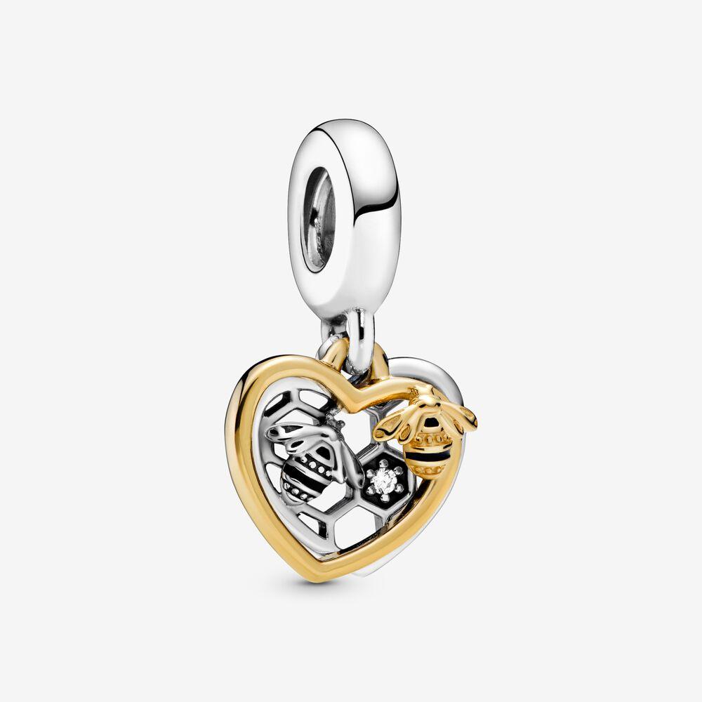 Hearts & Bees Dangle Charm