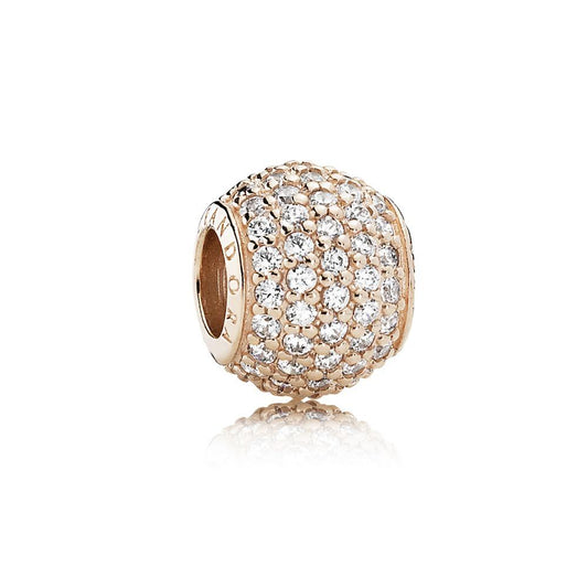 Rose Pave Ball Charm