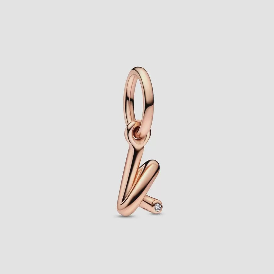 Letter k Script Alphabet Dangle Charm – Guo Jewellery