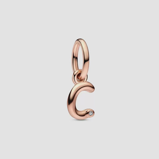 Letter c Script Alphabet Dangle Charm