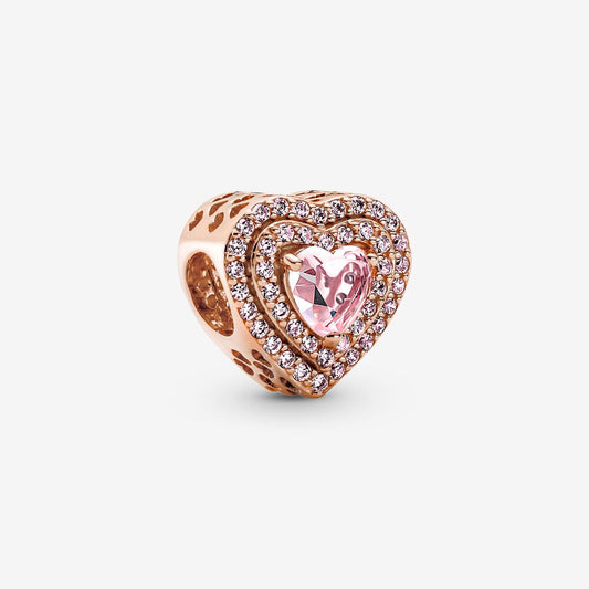 Sparkling Levelled Heart Charm