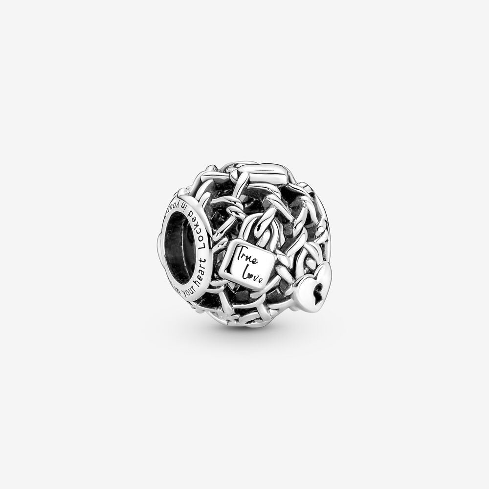 Openwork Chain Link Padlock Charm – Guo Jewellery