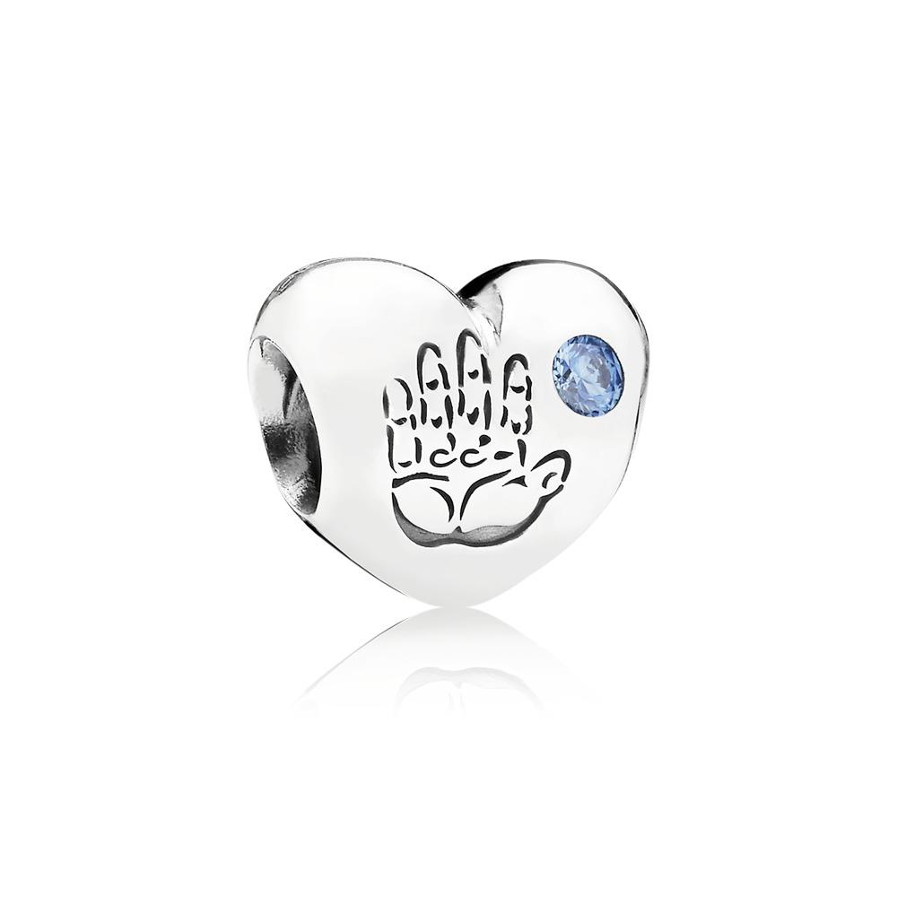 Baby Boy Handprint Charm