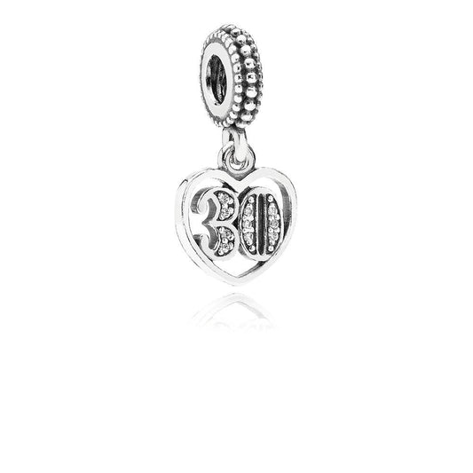 30th Celebration Dangle Charm