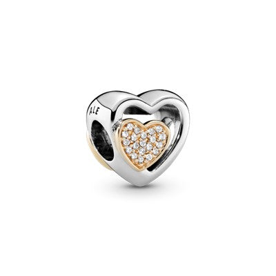 Two Hearts In One Charm