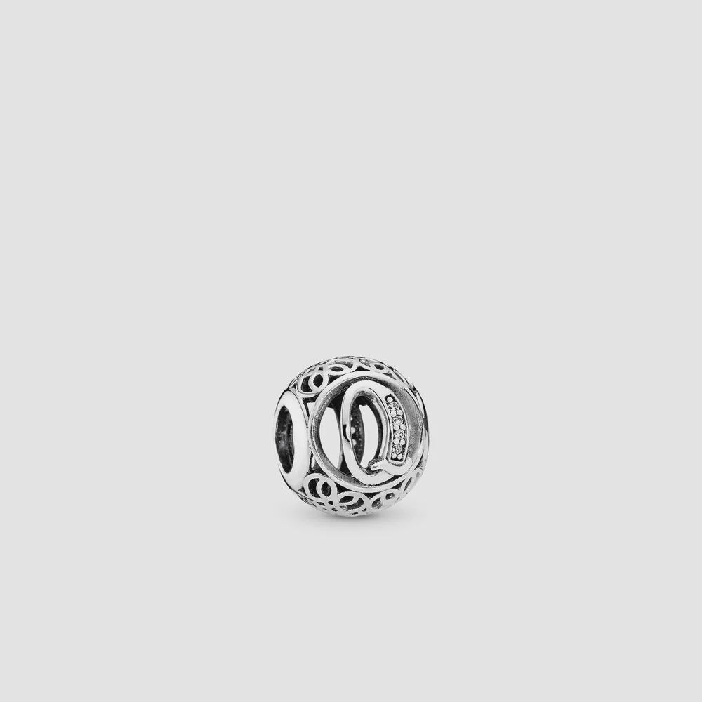 Pandora Vintage Letter Q Charm