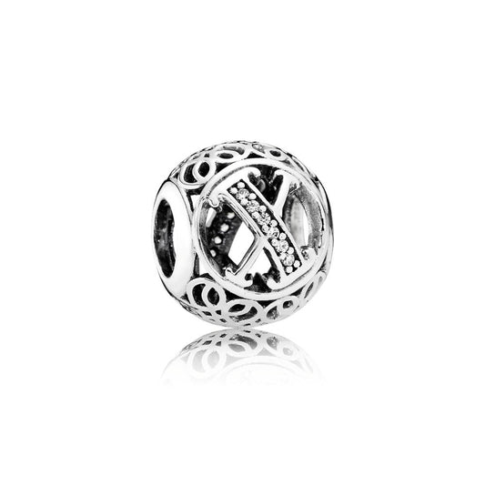 Pandora Vintage Letter X Charm