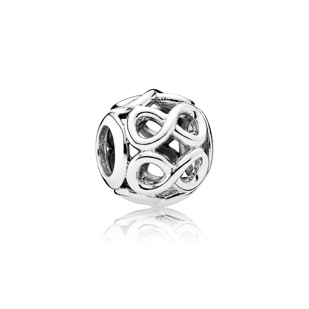 Silver Openwork Infinity Charm