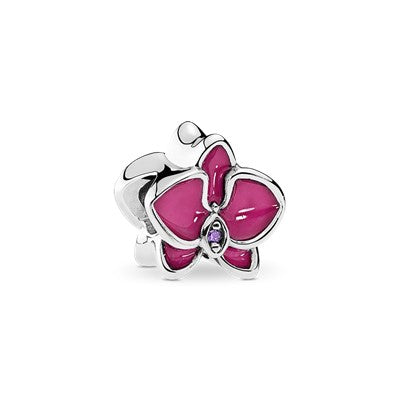 Purple Orchid Charm