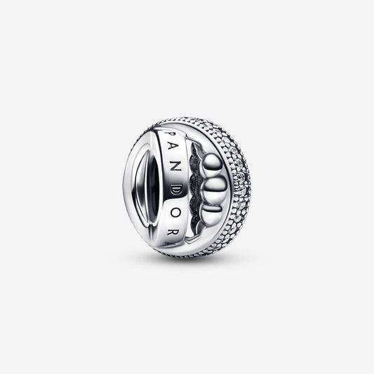Pandora Signature Logo PavÃ© & Beads Charm