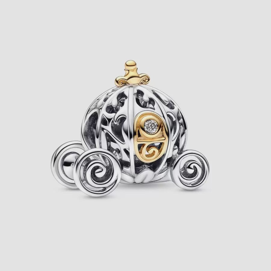 Disney 100th Anniversary Cinderella's Enchanted Carriage 0.015 ct tw Lab-created Diamond Charm