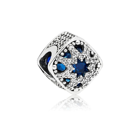 Square Blue Star Charm