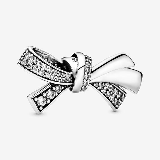 Oversized Sparkling Bow Charm