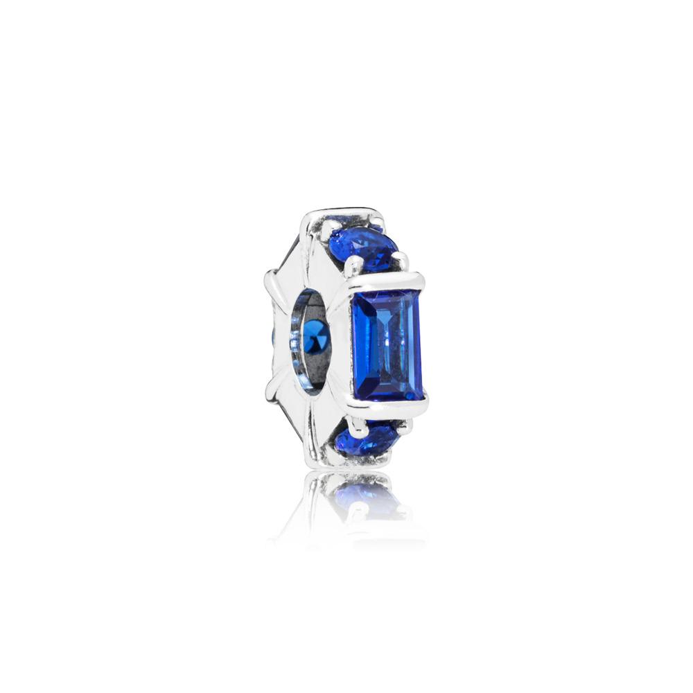 Blue Ice Cube Spacer Charm