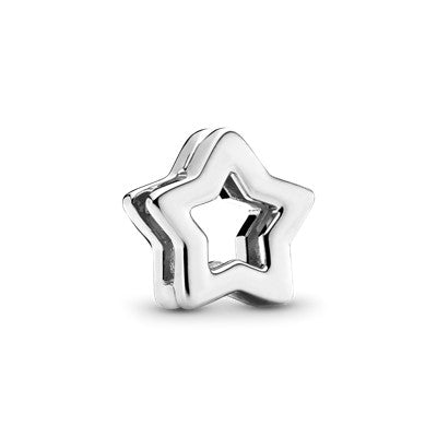 Silver Reflextions Star Clip Charm