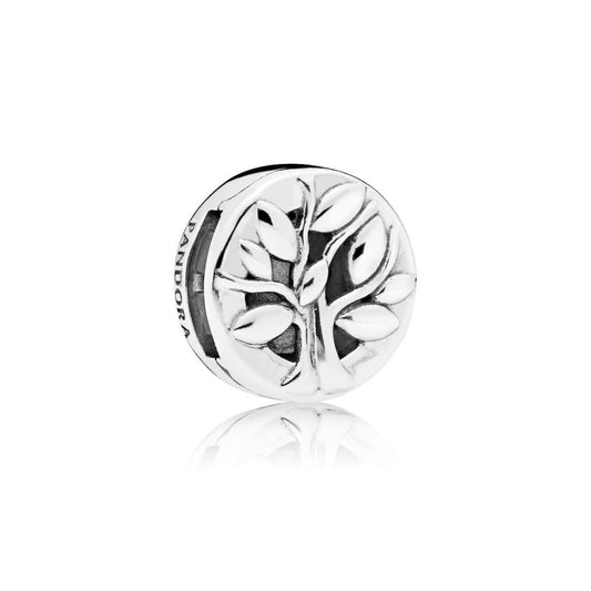 Silver Reflexions Family Tree Charm Clip