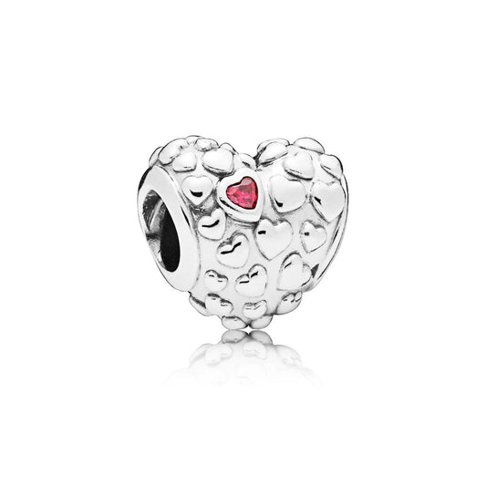 Mom In A Million Heart Charm