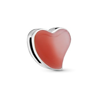Reflextions Asymmetrical Heart Clip Charm