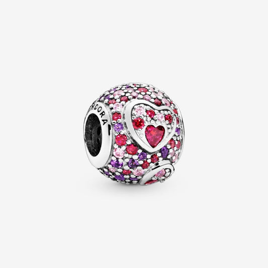 Asymmetrical Hearts of Love Charm