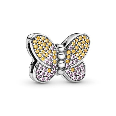 Reflextions Pave Butterfly Clip Charm