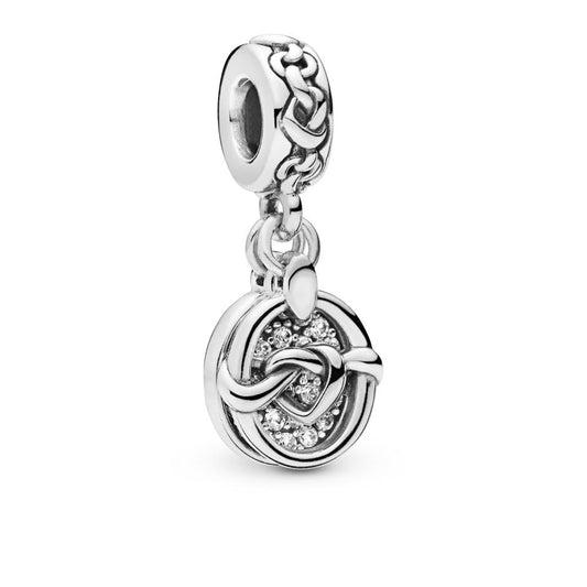 Knotted Heart Dangle Charm